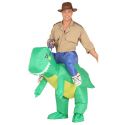 Dinosaurier-Kostüm Für Erwachsene Mit Fächer