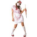 Zombie-Krankenschwester-Kostüm Mit Maske Für Damen