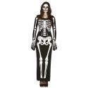 Damen-Skelett-Kostüm Für Damen Langes Kleid