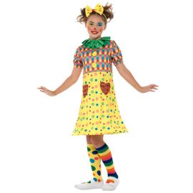 Disfraz de Payaso para Niña con Diadema Disfraz de Payaso para Niña con Diadema
