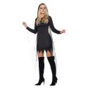 Skelett-Reaper-Kostüm Für Damen Schwarz