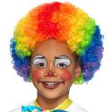 Mehrfarbige Kinder Clown Perücke