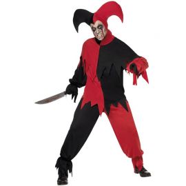Disfraz de bufón Tenebroso para hombre