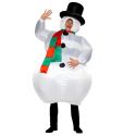 Aufblasbares Schneemannkostüm