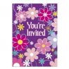 8 Invitaciones con Flores
