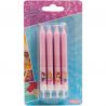 8 Velas forma Palillo de Princesas 9 cm