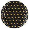 8 Platos Mickey Gold 20 cm