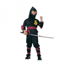 Schwarzes Ninja-Kostüm Für Kinder