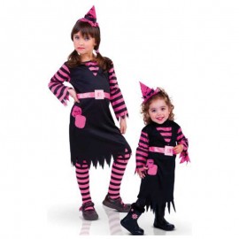 Rosa Hexen-Patch-Kostüm Für Kinder