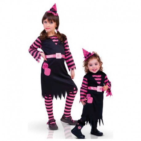 Rosa Hexen-Patch-Kostüm Für Kinder