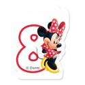 Kerze Nummer 8 Minnie Mouse