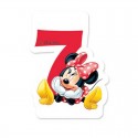 Kerze Nummer 7 Minnie Mouse