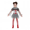 Böses Clown-Mädchenkostüm Für Kinder