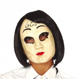Maske Frau mit Herz