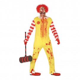 Burger-Clown-Zombie-Kostüm Für Erwachsene