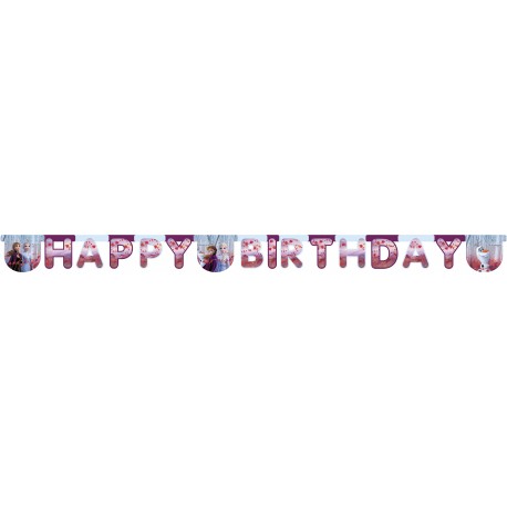 Guirnalda Frozen 2 Happy Birthday