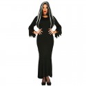Dunkles Frauenkostüm Langes Kleid Für Damen