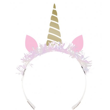Tiaras Einhorn Folie Gold
