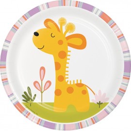 Dschungeltiere Giraffen-Teller