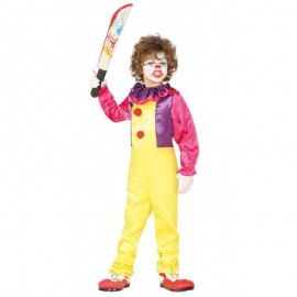 Serienmörder-Clown-Kostüm Für Kinder