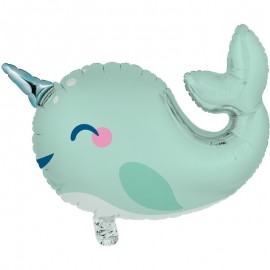 Einhorn-Wal Ballon zum Geburtstag
