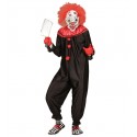 Schwarzes Clown-Attentäter-Kostüm Für Erwachsene