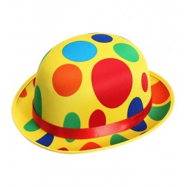 Mehrfarbig gepunkteter Clown-Hut