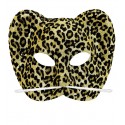 Ausgefallene Leopardenmaske mit Glitzer