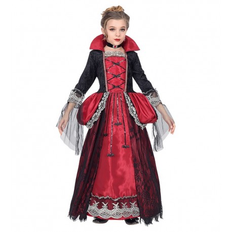 Deluxe Vampirkönigin-Kostüm Für Mädchen