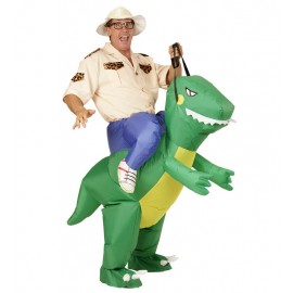 Entdeckerkostüm Mit Aufblasbarem Dinosaurier