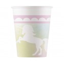 Magisches Einhorn Rosa Papier Becher