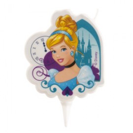 12 Velas de Princesas Cenicienta 7,5 cm 2D