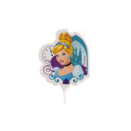 12 Velas de Princesas Cenicienta 7,5 cm 2D