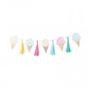Girlande Eiscreme Pastell