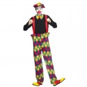 Mehrfarbiges Hoop-Clown-Kostüm