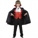 Schwarzes Dracula-Kinderkostüm