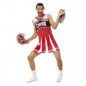 Gib Mir Ein Weiß-Rotes Cheerleader-Kostüm