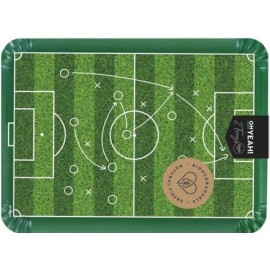 Bandeja Rectangular Fútbol de Cartón