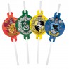 4 Pajitas Harry Potter de Papel
