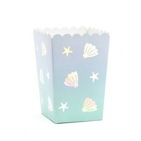 Irisierende Meerjungfrau-Popcorn-Boxen