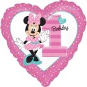 Ballon Minnie Mouse Erster Geburtstag Herz
