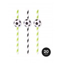 Fußball Strohhalme