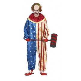 Patriot-Clown-Kostüm Für Erwachsene