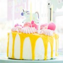 Einhorn-Kerzen für Kuchen