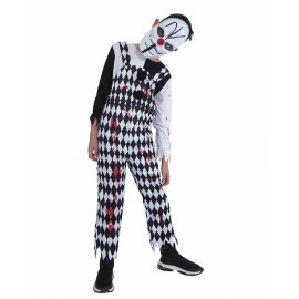 Blutiger Harlekin-Kostüm Für Kinder