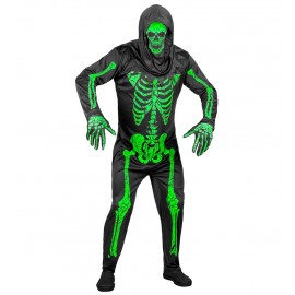 Fluoreszierendes Skelettkostüm