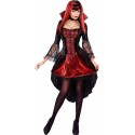 Glänzendes Vampirkostüm Für Damen
