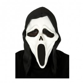 Assassinen Maske mit Kapuze Latex