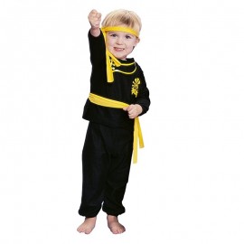 Gelbes Ninja-Kostüm Für Kinder