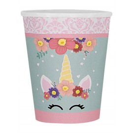 8 Vasos Unicorn Flowers